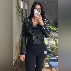 Vegan leather jacket